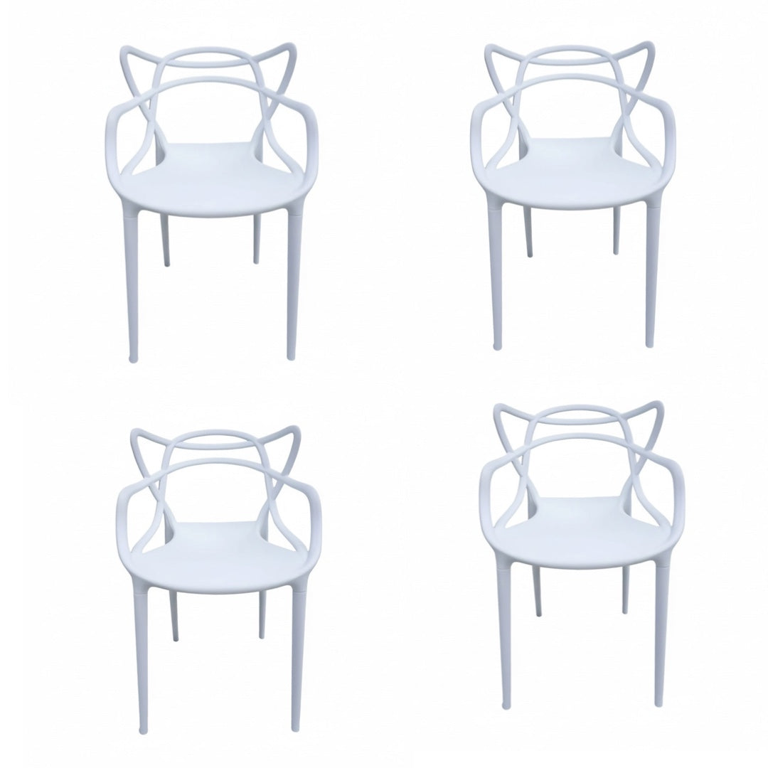 Kit de 4 sillas Sidney Blancas